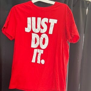 Nike Mens Red "Just Do It." Graphic Tee